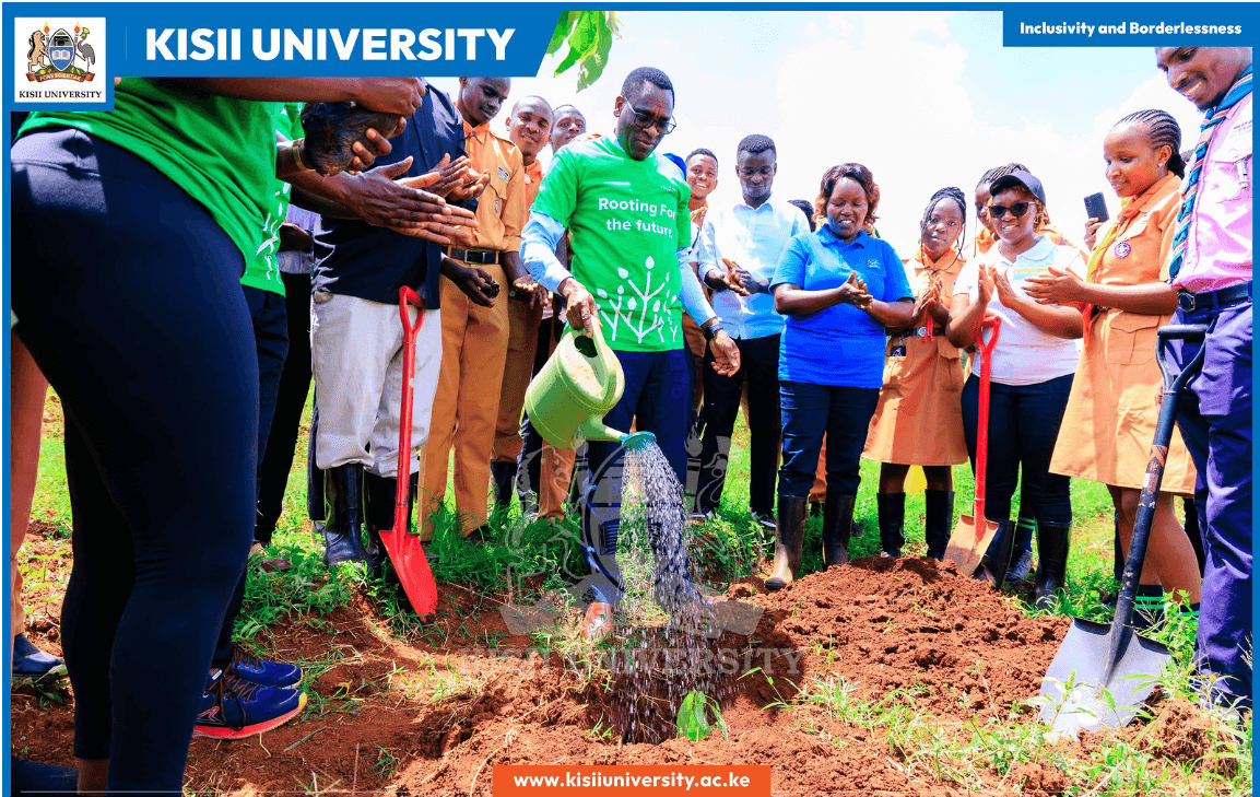 Kisii University students participating in clubs and societies